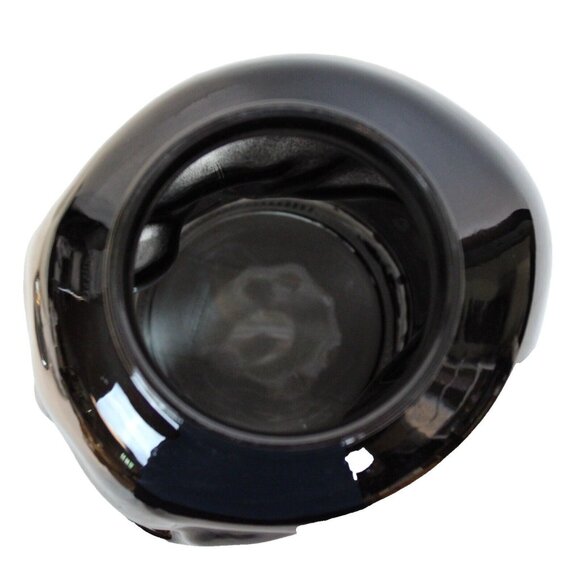 Black Skull Drink Dispenser Glass Spout Spooky Halloween Party up to 1 Gallon - Picture 6 of 9